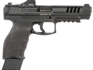 HK 81000877 VP9L SCS 9mm Luger 20+1 5" Black Polygonal Rifled Barrel, Long/Lightening Cuts/Optic Cut SCS Steel Slide, Polymer Frame w/Picatinny Rail, Black Interchangeable Backstrap Grip