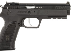 Tanfoglio TFFTAC22AS Force Tactical 22 LR 10+1 4.40" Threaded Barrel, Black Serrated Slide, Black Polymer Frame w/Beavertail & Picatinny Rail, Black Polymer Grip