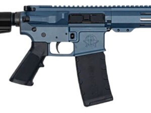 Great Lakes Firearms GL15223SSPBBLU AR-15  223 Wylde 30+1 7.50" Black Nitride Threaded Barrel, M-LOK Handguard, Blue Titanium Cerakote Aluminum Receiver w/Picatinny Rail, Black Polymer Mil-Spec Grip