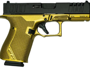 Great Lakes Firearms GL19GGLD Striker  Compact Frame 9mm Luger 15+1 4" Black Nitride Barrel, Optic Cut/Serrated/Window Cut Slide, Polymer Frame, RMR Footprint, Ambidextrous