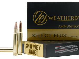 Weatherby B340225TTSX Select Plus  340WthbyMag 225gr Barnes Tipped TSX Lead Free 20 Per Box/10 Case
