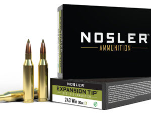 Nosler 40030 E-Tip Lead Free 243Win 90gr E Tip Lead Free 20 Per Box/10 Case