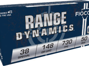 Fiocchi 38LA Range Dynamics  38Special 148gr Lead Wadcutter 50 Per Box/20 Case