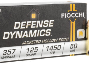 Fiocchi 357D Defense Dynamics  357Mag 125gr Jacketed Hollow Point 50 Per Box/20 Case