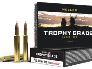 Nosler 60043 Trophy Grade  280Ackley Improved 140gr Nosler AccuBond 20 Per Box/10 Case