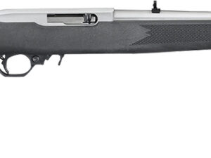 Ruger 1256 10/22 Carbine Full Size 22 LR 10+1 18.50" Satin Stainless Steel Barrel, Drilled & Tapped Receiver,  Black Synthetic Fixed Stock, Right Hand