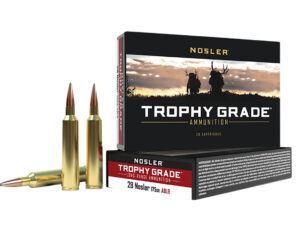Nosler 60155 Trophy Grade Long-Range 28Nosler 175gr Nosler Spitzer AccuBond Long Range 20 Per Box/10 Case