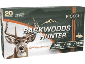 FIOCCHI BKWD HNTR 243WIN 80GR 20/200