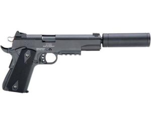 ATI German Sport 1911 AD OPS Handgun 22LR 10/rd 5" Barrel Black with Fake Suppressor