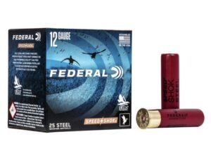 FEDERAL SPEED-SHOK HIGH VELOCITY STEEL 12GA 3-1/2" 1-3/8OZ T AMMO 25RD