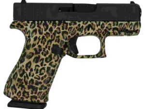 Glock 43X Leopard Print Frame Handgun 9mm Luger 10rd Magazines(2) 3.4" Barrel Accessory Rail USA Made