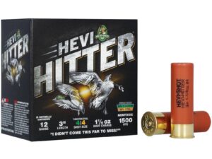 HEVI-Shot HEVI-Hitter Tungsten/Steel Shotshells 12ga 3" 1-1/4oz 1500 fps #4 25/ct