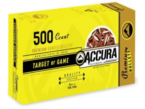 Accura Premium Powerbond Bullets .45 cal .452" 200 gr RN 500/ct