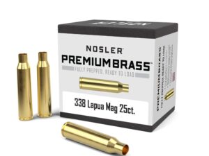 Nosler Unprimed Brass Rifle Cartridge Cases 25/ct .338 Lapua