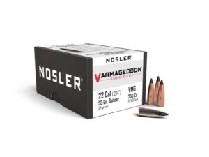 Nosler Varmageddon Bullets .22 cal .224" 53 gr FB-TIPPED 250/ct