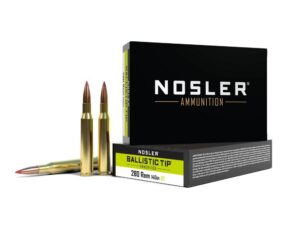 Nosler Ballistic Tip Rifle Ammunition .280 Rem 140gr BT 3000 fps 20/ct