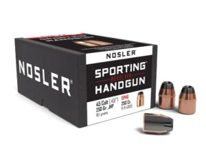 Nosler Sporting Handgun Revolver Bullets .45 Colt .451" 250 gr JHP 100/ct