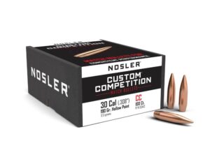 Nosler Custom Competition Bullets .30 cal .308" 190 gr HPBT 100/ct