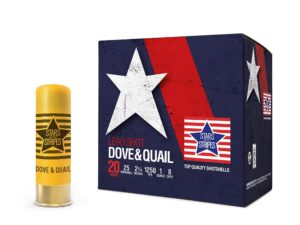 PPU Stars & Stripes Dove & Quail Shotshells  20ga 2-3/4'' 1 oz 1250 fps #8 25/ct