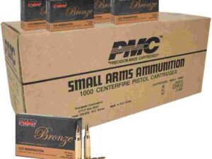 PMC Bronze Rifle Ammunition .223 Rem 55 gr FMJ 2900 fps 1000/ct
