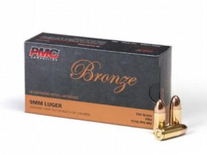 PMC Bronze Handgun Ammunition 9mm Luger 124 gr FMJ 1110 fps 1000/ct