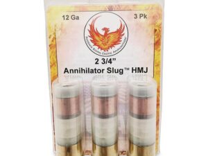 Phoenix Rising Annihilator Slug Shotshell 12ga 2-3/4" 485gr Slug 1540 fps 3/ct