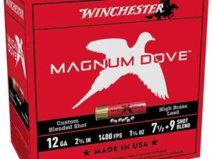 Winchester Magnum Dove Shotshells 12 ga 2-3/4" 1-1/4 oz 1400 fps #7.5 & #9 25/rds