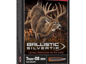 Winchester Ballistic Silvertip Rifle Ammunition 7mm-08 Rem 140 gr. PT 2770 fps 20/ct