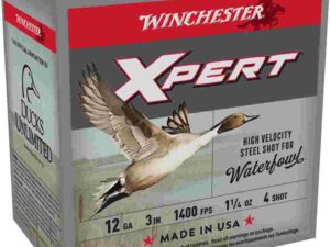 Winchester Xpert High-Velocity Steel Shotshells 12 ga 3" 1-1/4 oz 1400 fps #4 25/ct