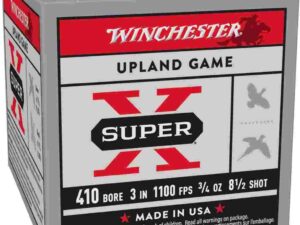 Winchester Super-X High-Brass Shotshells .410 ga 3" 3-3/4 oz 1100 fps #8 25/ct
