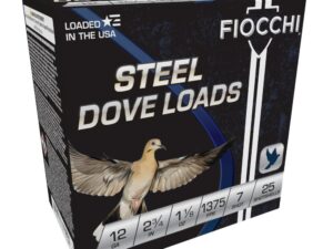Fiocchi Steel Target Shotshells 12ga 2-3/4" 1-1/8oz 1375fps #7 25/ct