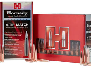 Hornady 41697 A-Tip Match 416 Cal .416 500 gr A Tip Match 25 Per Box/ 10 Case