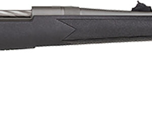 Mossberg 28136 Patriot  Full Size 338 Win Mag 3+1 24" Stainless Cerakote Threaded Barrel, Drilled & Tapped Cerakote Stainless Steel Receiver, Black Fixed Synthetic Stock, Right Hand