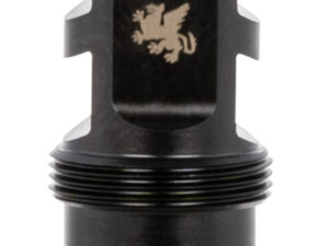 Griffin Armament TMPB22C1228 Paladin 2 Port Taper Mount 22 Cal 1/2"-28 tpi 1.88" 17-4 Stainless Steel Black Melonite QPQ