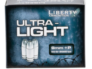 Liberty Ammunition LAUL9052 Ultra-Light  9mmLuger+P 50gr Lead Free Fragmenting Hollow Point 20 Per Box/10 Case