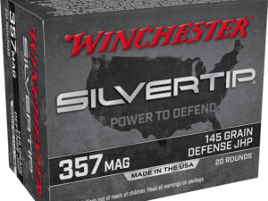 Winchester Ammo W357ST Silvertip  357Mag 145gr Silvertip Jacket Hollow Point 20 Per Box/10 Case