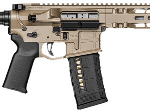 Radian Weapons R0504 Model 1 Pistol 300 Blackout 30+1 9", FDE Billet Rec/M-Lok Handguard, Smooth Buffer Tube (No Brace), Magpul Grip, Ambi Controls, Dead Air QD Flash Hider, Adj. Trigger