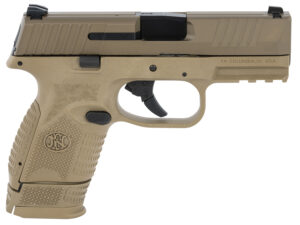 FN 66100818 509 Compact 9mm Luger 3.70" Barrel 12+1 Or 15+1, Flat Dark Earth Polymer Frame With Mounting Rail, Flat Dark Earth Stainless Steel Slide,  No Manual Safety