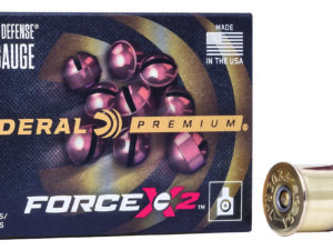 Federal PD12FX200 Premium Force X2 12Gauge 2.75" 9Pellets 00BuckShot 10 Per Box/25 Case