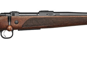 CZ-USA 07304 CZ 600 Lux Full Size 300 Win Mag 3+1 24" Black Threaded Barrel, Black Steel Receiver, Walnut Bavarian Style Stock, Right Hand