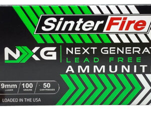 SinterFire Inc SF9100NXG Next Generation (NXG)  9mmLuger 100gr Lead Free Ball 50 Per Box/20 Case
