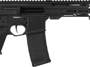 CMMG 55A938FAB Dissent  5.56x45mm NATO 30+1 6.50", Black Cerakote Rec, OEM Grip, Picatinny Buffer Adapter, Zeroed Drop-In Single Stage Trigger