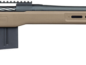 Mossberg 28148 Patriot LR Tactical 6.5 PRC 10+1 22" Matte Blued Threaded Bull Barrel, Matte Blued Picatinny Rail MDT Oryx Tactical M-LOK Flat Dark Earth Synthetic Stock, Right Hand