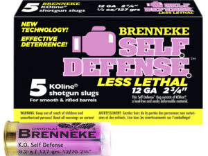 Brenneke SL122SDLL Self Defense  12Gauge 2.75" 1/3oz Sabot Slug Shot 5 Per Box/50 Case