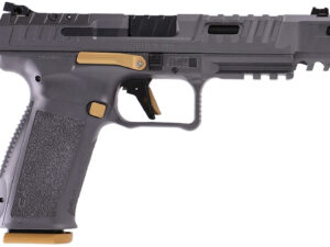 Canik HG6771TN SFx Rival 9mm Luger 10+1 5" Black Steel Barrel, Rival Gray Optic Cut/Serrated Steel Slide, Canik Grey Polymer Frame w/Picatinny Rail, Rival Grey Polymer Grip