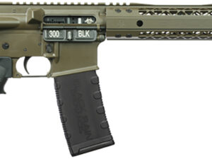 Black Rain Ordnance BROROTRM30A Bro M30A  Sports South ROTR 300 Blackout Badlands Cerakote Aluminum Picatinny Rail Receiver Black Black Polymer Grip