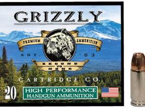 Grizzly Ammo GC9MM1   9mm 115gr Jacketed Hollow Point 20 Per Box/10 Case