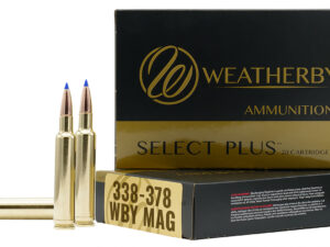 Weatherby B333225TTSX Select Plus  338-378WthbyMag 225gr Barnes Tipped TSX Lead Free 20 Per Box/10 Case