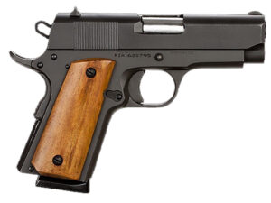 Rock Island 51416MA GI Standard CS *MA Compliant 45 ACP Caliber with 3.50" Barrel, 7+1 Capacity, Overall Black Parkerized Finish Steel, Beavertail Frame, Serrated Slide & Wood Grip