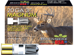 Brenneke SL203M Magnum  20Gauge 3" 1oz Slug Shot 5 Per Box/50 Case